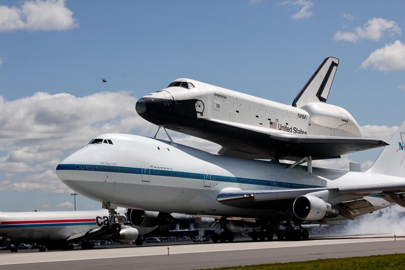 Space shuttle Enterprise arrives in New York